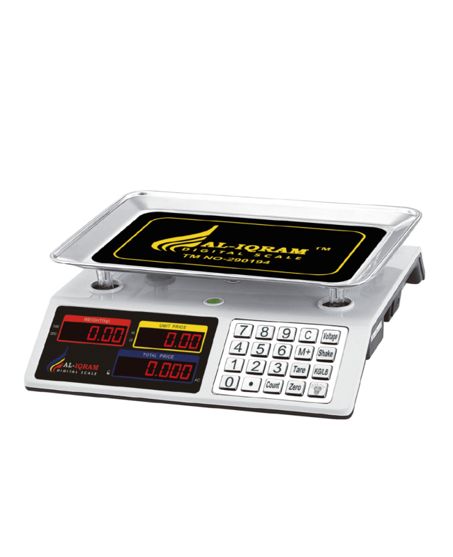 Al Iqram Digital Scale 40KG/LB SS Plate