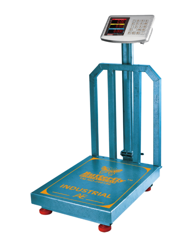 BUTTERFLY 300kg 17″x19″ Industrial Digital Scale SS Plate