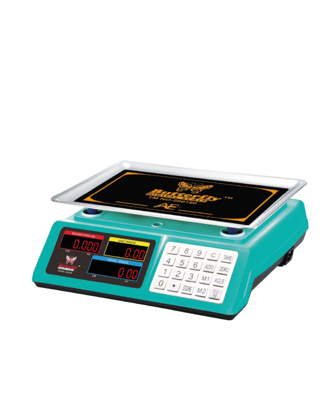 Butterfly Digital Scale 40KG/LB SS Plate